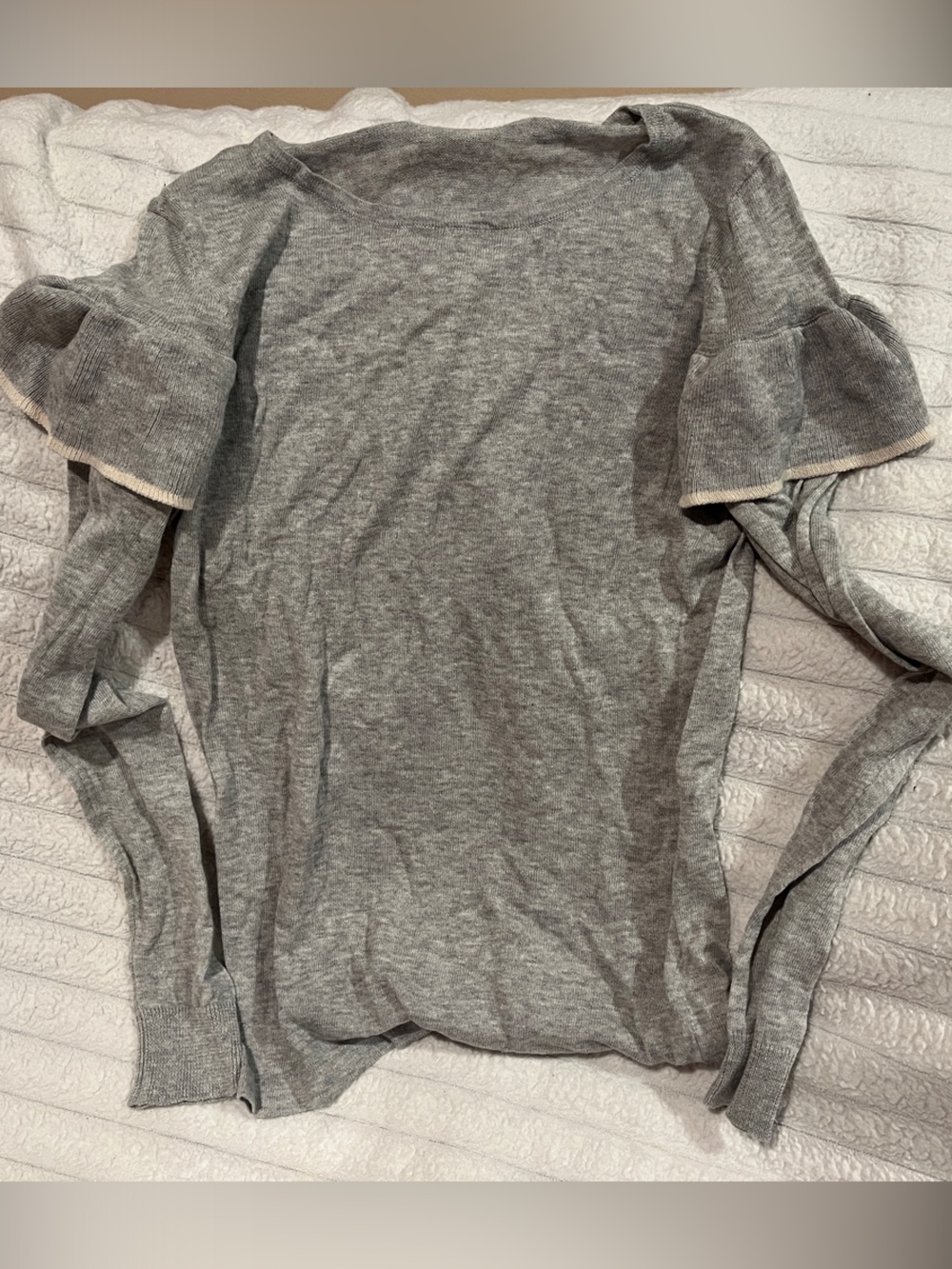 VILA Light Grey Knit Top